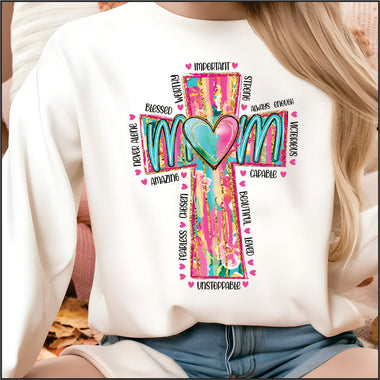 Christian Mama Cross DTF Transfer