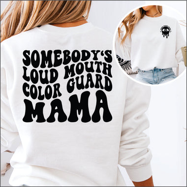 Color Guard Mom Drip Black 2 parts DTF Transfe