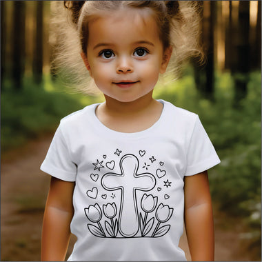 Coloring Easter Cross