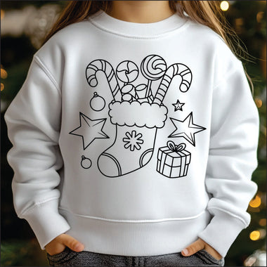 Coloring Shirt Stocking DTF Transfer