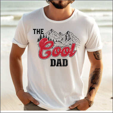 The Cool Dad Mountains DTF Transfer