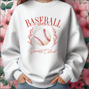 Baseball Sports Club Coquette Style DTF Transfer