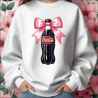 Coke Cola Pink Bow Coquette DTF Transfer