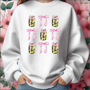 Pickles and Pink Bows Coquette DTF Transfer