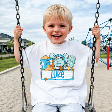 Custom Boy Beach Crab w name