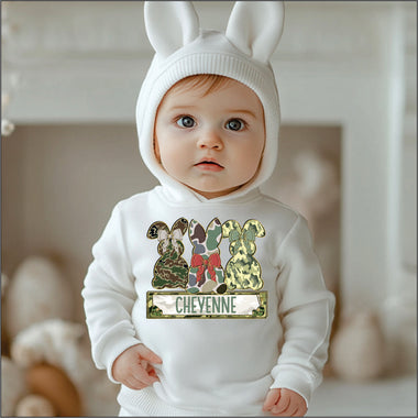 Custom Camo Girl Bunnies DTF Transfer