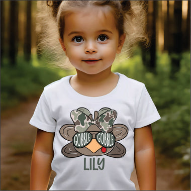 Custom Camo Girl Turkey - with name