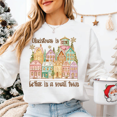 Custom Zip Code Christmas in a Small Town