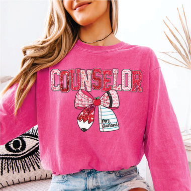 Custom Counselor Valentine - add name