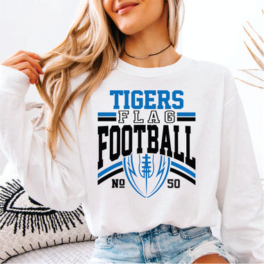 Custom Flag Football - your color, number and team or mascot name