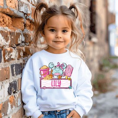 Custom Girl Beach Crab w name
