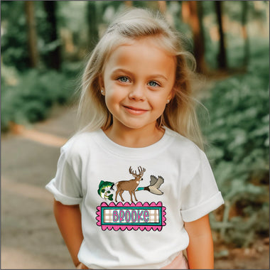 Custom Hunting Girl w Name