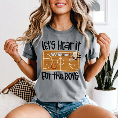 Custom Let's Here is for the Boys Basketball w team name