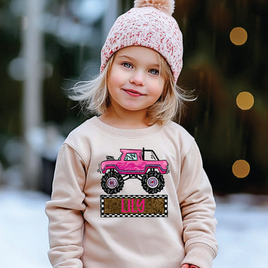 Custom Pink Monster Truck