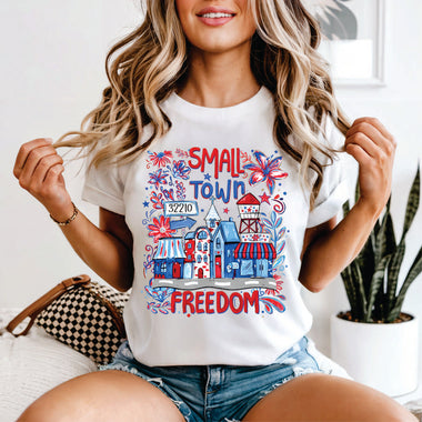 Custom Small Town Freedom w Zipcode