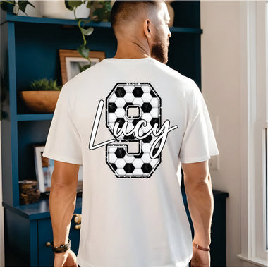 Custom Soccer Number and Name