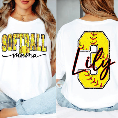 Custom Softball Mama w Name and Number