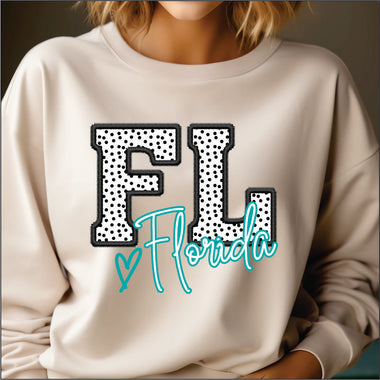 Dotted and Neon All States DTF Transfer
