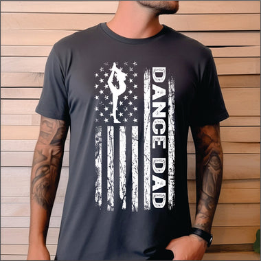 Dance Dad Red White DTF Transfer