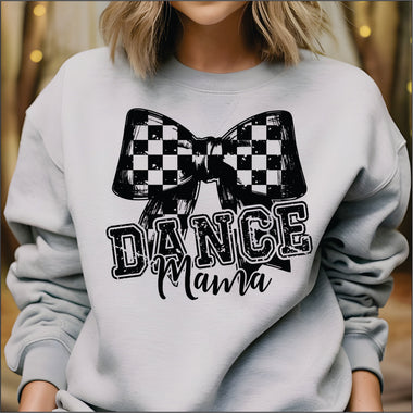 Dance Mom Black Check DTF Transfer