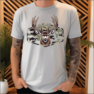 Deer on Camo Horizontal