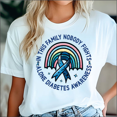 Diabetes Awareness DTF Transfer