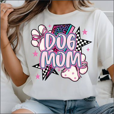 Dog Mom Paws & Bolts DTF Transfer