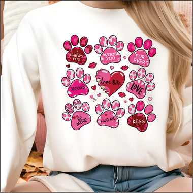 Dog Heart & Paws DTF Transfer