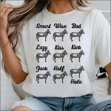 Donkey Moods DTF Transfer