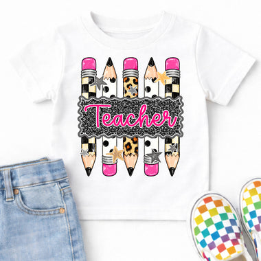 Teacher Pencils DTF Transfer DTF Heat Press Transfer from Sweet Tee Transfers
