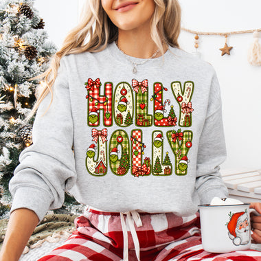 Green Guy Holly Jolly DTF Transfer DTF Heat Press Transfer from Sweet Tee Transfers