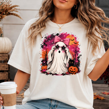 Ghost with Star Sunglasses DTF Transfer DTF Heat Press Transfer from Sweet Tee Transfers
