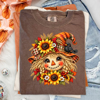 Scarecrow Sunflower DTF Transfer DTF Heat Press Transfer from Sweet Tee Transfers