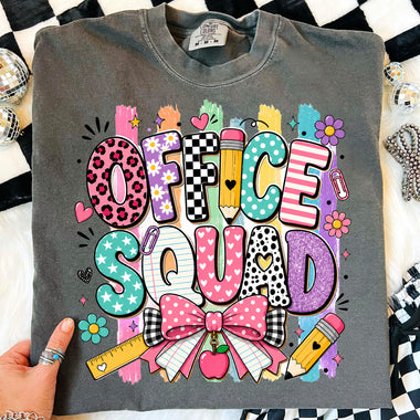 Back to School Office Squad DTF Transfer DTF Heat Press Transfer from Sweet Tee Transfers
