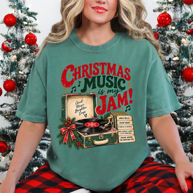 Christmas Music is My Jam DTF Transfer DTF Heat Press Transfer from Sweet Tee Transfers