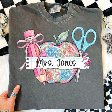 Custom Pastel Apple DTF Transfer DTF Heat Press Transfer from Sweet Tee Transfers