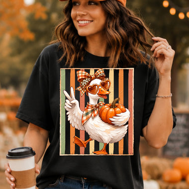Preppy Fall Goose DTF Transfer DTF Heat Press Transfer from Sweet Tee Transfers