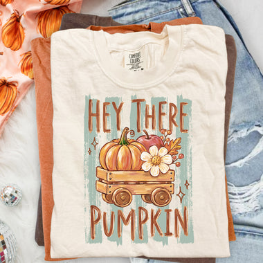Hey There Pumpkin DTF Transfer DTF Heat Press Transfer from Sweet Tee Transfers