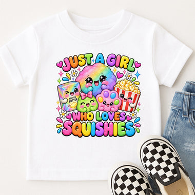 Just a Girl Who Loves Squishies DTF Transfer DTF Heat Press Transfer from Sweet Tee Transfers