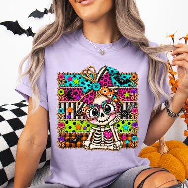 Colorful Skeleton DTF Transfer DTF Heat Press Transfer from Sweet Tee Transfers