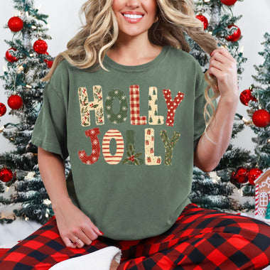Holly Jolly Vintage DTF Transfer DTF Heat Press Transfer from Sweet Tee Transfers
