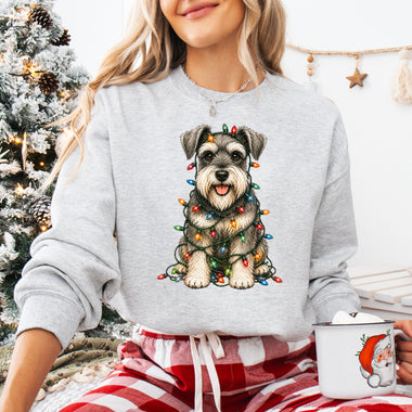Christmas Dog Miniature Schnauzer DTF Transfer DTF Heat Press Transfer from Sweet Tee Transfers