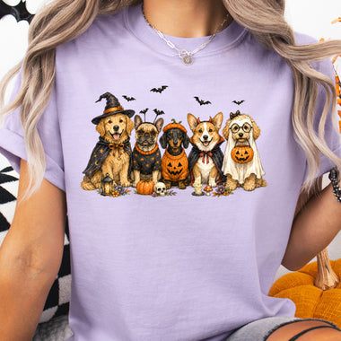 Halloween Dogs DTF Transfer DTF Heat Press Transfer from Sweet Tee Transfers