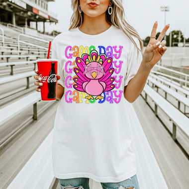 Peacocks School Mascot DTF Transfer – Game Day DTF Heat Press Transfer from Sweet Tee Transfers