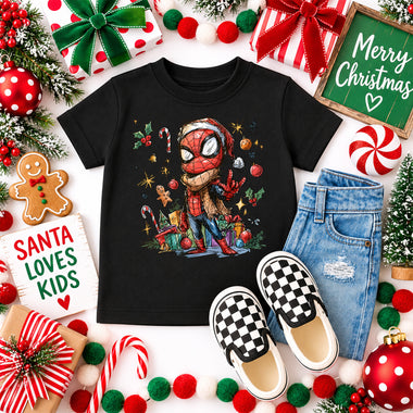 Superhero Spider Christmas DTF Transfer DTF Heat Press Transfer from Sweet Tee Transfers