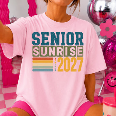 Senior Sunrise 2027 DTF Transfer DTF Heat Press Transfer from Sweet Tee Transfers