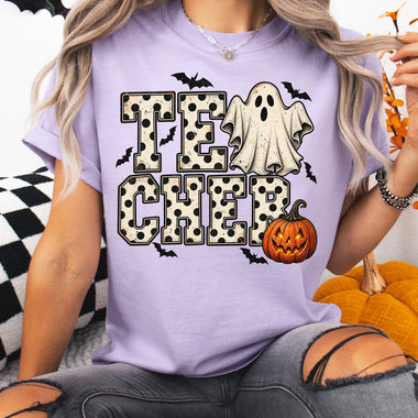 Teacher Polkadot Halloween DTF Transfer DTF Heat Press Transfer from Sweet Tee Transfers