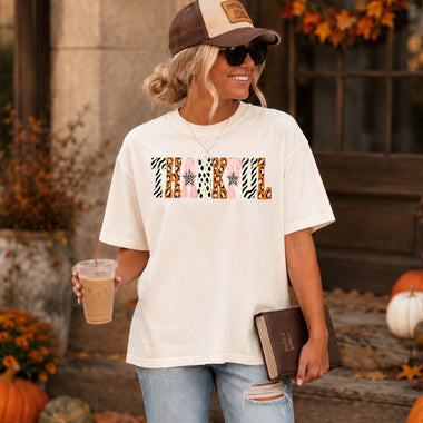 Thankful Pink Leopard DTF Transfer DTF Heat Press Transfer from Sweet Tee Transfers