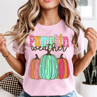Pumpkin Weather DTF Transfer DTF Heat Press Transfer from Sweet Tee Transfers
