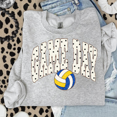 Game Day Polka Dots Volleyball DTF Transfer DTF Heat Press Transfer from Sweet Tee Transfers
